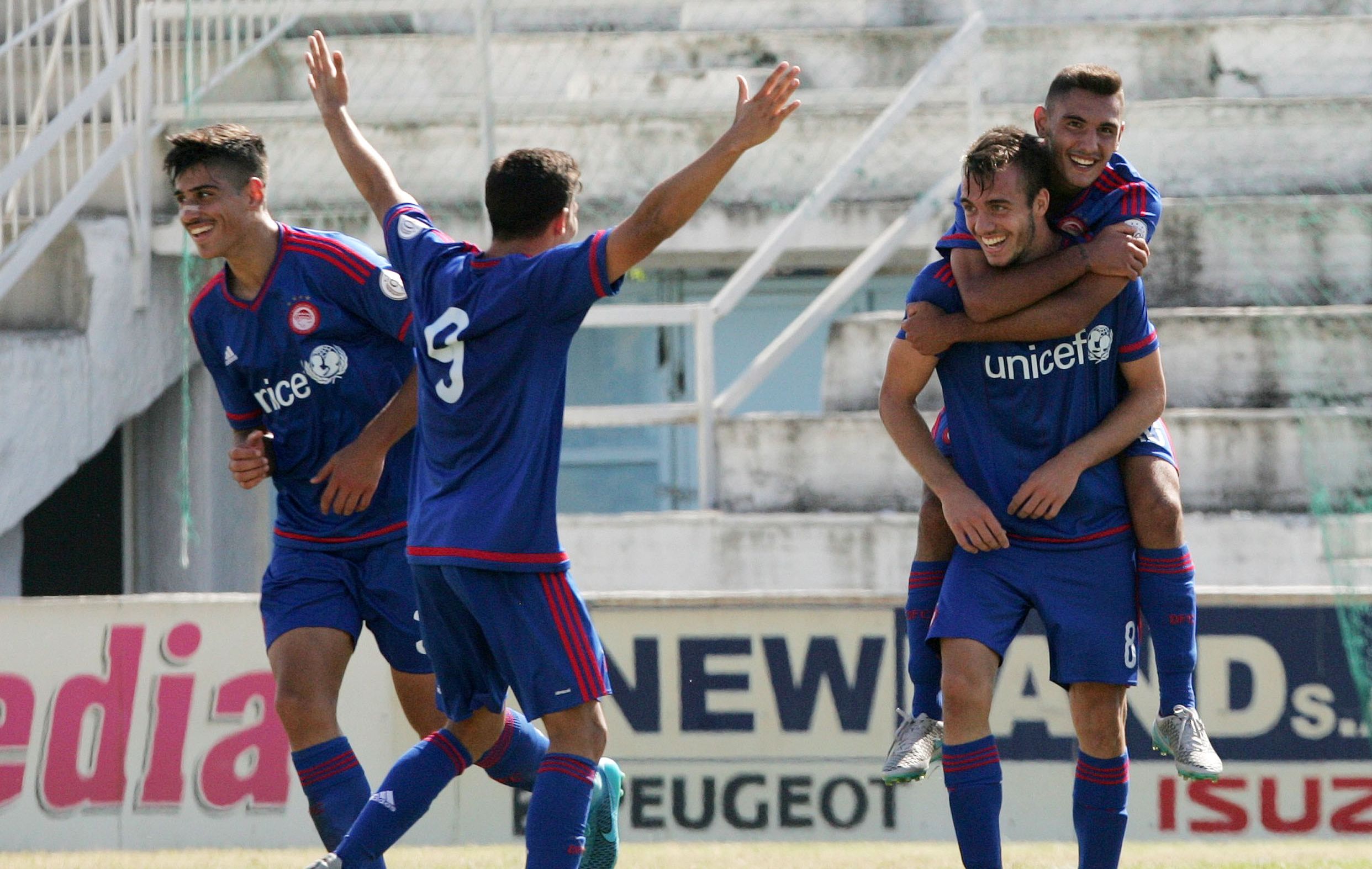 Κ-20: ΠΑΟΚ-Ολυμπιακός 0-4