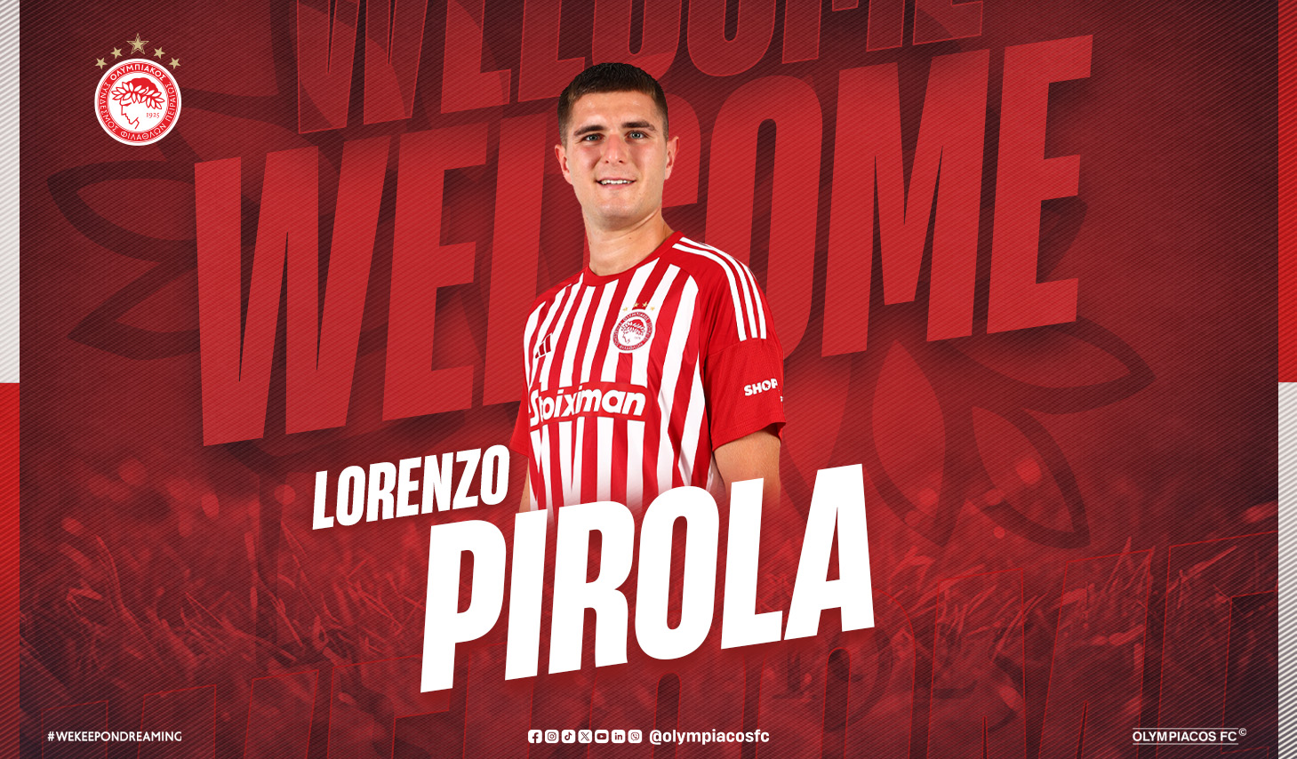 Lorenzo Pirola rejoint l’Olympiacos
