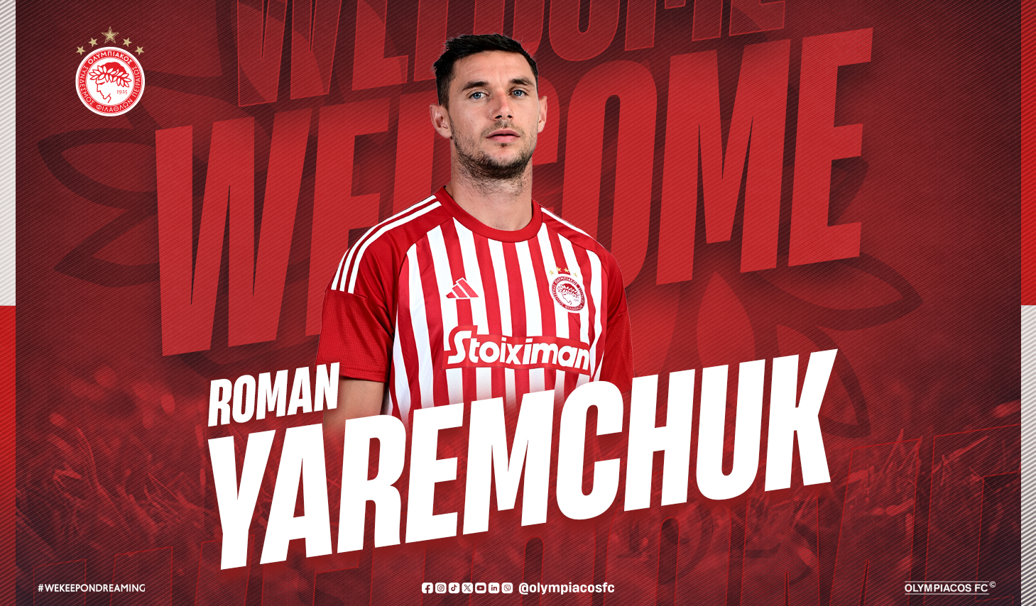 Roman Yaremchuk rejoint l’Olympiacos
