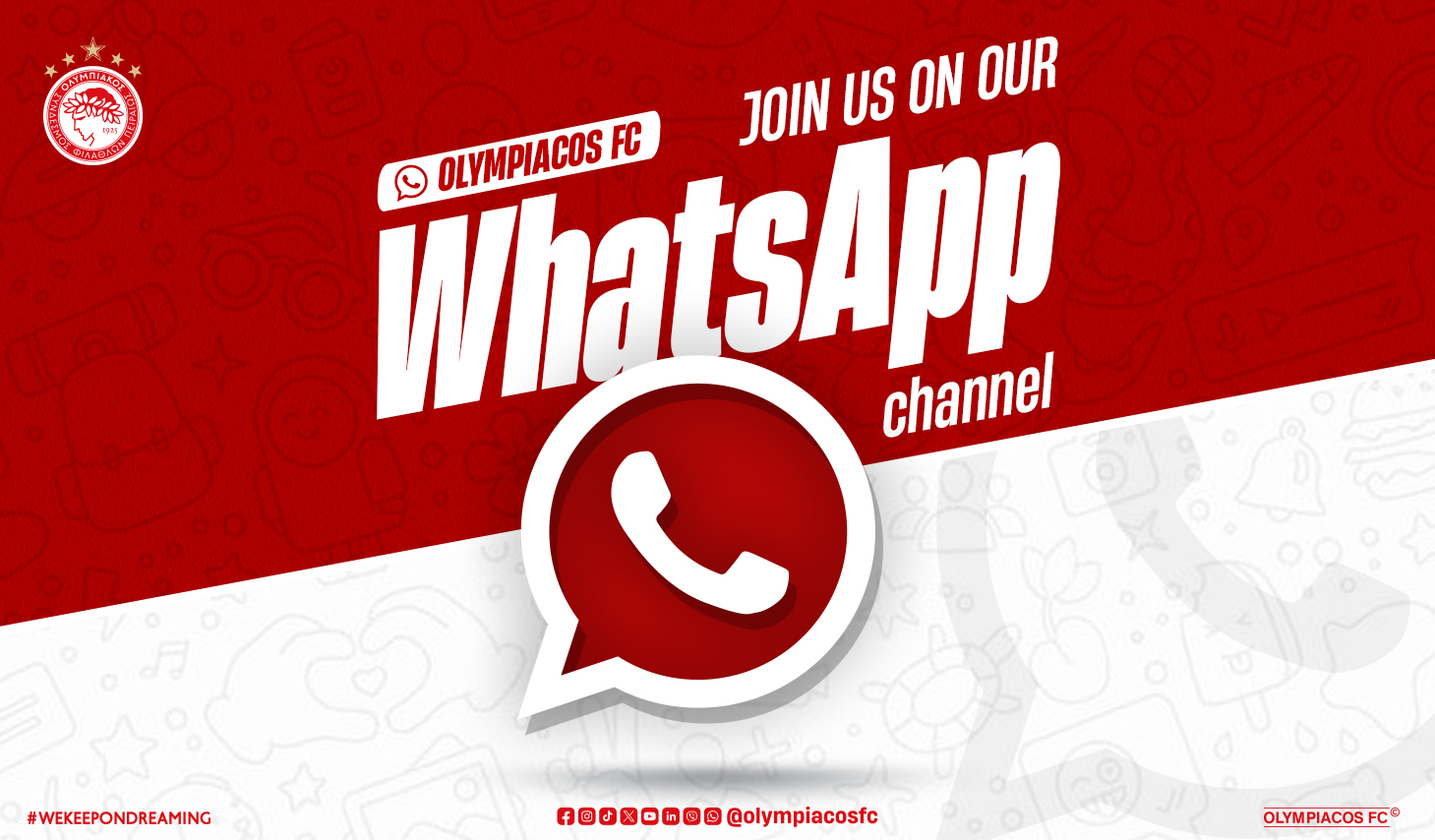 The official Olympiacos FC WhatsApp channel!