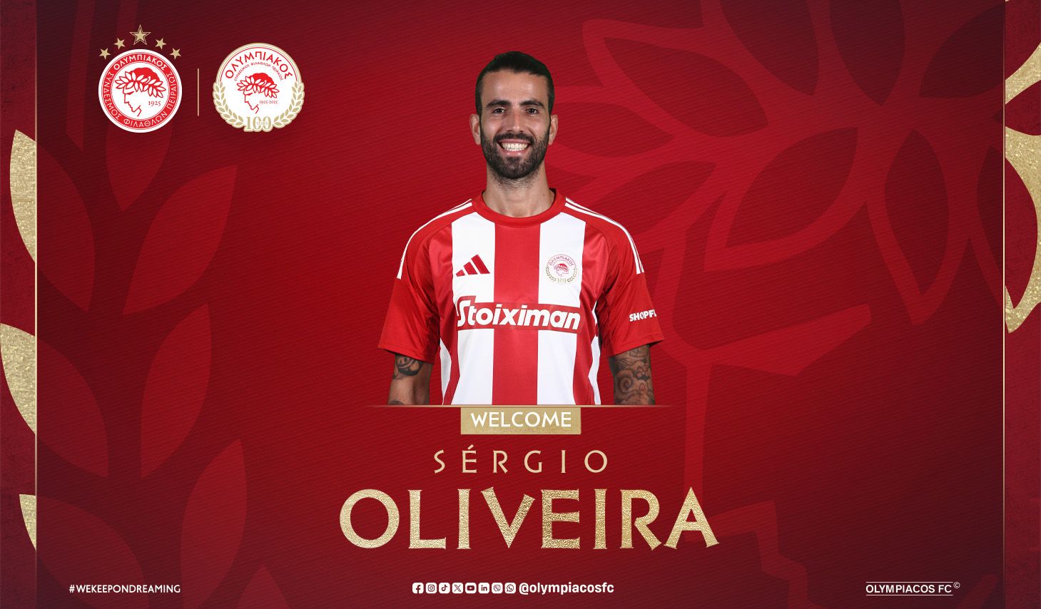 Sergio Oliveira en el Olympiacos